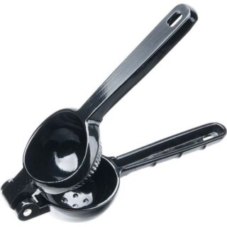Handentsafter für Zitronen & Limetten – manuelle Zitruspresse aus Aluminium, schwarz