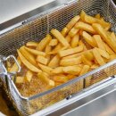 Edelstahl Fritteuse mit 8 Liter - Tischmodell, 230 V, 2 kW