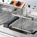 Doppel-Fritteuse Caterina 2x8L – Edelstahl Elektro Tischgerät, 230V