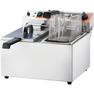 Doppel-Fritteuse Caterina 2x8L – Edelstahl Elektro Tischmodell, 230V