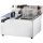 Doppel-Fritteuse Caterina 2x8L – Edelstahl Elektro Tischmodell, 230V