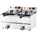 Elektro Doppel-Fritteuse 20L – Caterina 2x10L,...