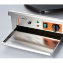 Profi Crêpe-Gerät 3 kW – Mit Warmhaltefach und Antihaft-Platte, Ø 400 mm
