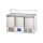 Starline Pizzatisch Mit Glasaufsatz Und Drei Türen, Gn1/1, 1365X700X1075 Mm (Bxtxh), 402 L
