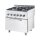 Gasherd Eco 4 Brenner Mit Elektro-Heißluftofen (600 X 400 Mm / Gn 1/1) Serie 700 Nd - G20, 4-Brenner (2X3,5 + 2X5 Kw)