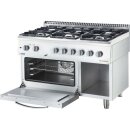 Gasherd Eco 6 Brenner Mit Elektro-Heißluftofen (600...
