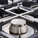 Gasherd 6 Brenner Mit Elektro-Heißluftofen (600 X 400 Mm / Gn 1/1) Serie 700 Nd - G20, 6-Brenner (3,5+2X5+2X7+9)