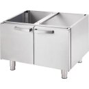 Elektro-Griddleplatte Mit Haube Als Tischgerät, Serie 700 Nd - Gerillt 800X700X430 Mm