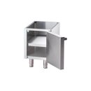 Gas-Griddleplatte, Verchromt Als Tischgerät, Serie 700 Nd - Gerillt 400X700X250 Mm (Bxtxh)