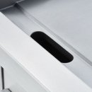 Elektro-Griddleplatte, verchromt als Tischgerät Serie 700 ND - glatt 800x700x250 mm (BxTxH)