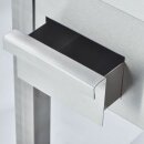 Elektro-Griddleplatte Als Standgerät - 1½ Glatt / 1½ Gerillt, Unterbau Offen, 800 X 700 X 850 Mm (Bxtxh)
