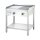 Elektro-Griddleplatte Als Standgerät - 1½ Glatt / 1½ Gerillt, Unterbau Offen, 800 X 700 X 850 Mm (Bxtxh)