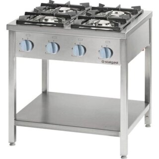 Gasherd Serie 700 - G20, 4-Brenner (2X5+2X7), 800 X 700 X 850 Mm (Bxtxh)